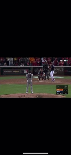 Julia Rose flashing the World Series . Game 5 Houston Vs DC