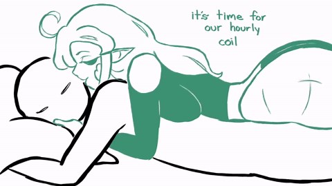 Coiling with a lamia gf 💘 (animation by @emmpyfour, voice by @OpaluVA)