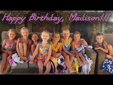 Madison's 5th Birthday! Backyard Pool Party!!