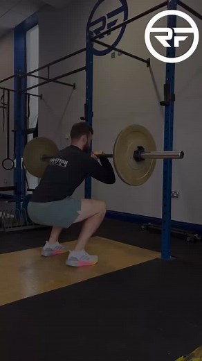 Set a timer for 20mins and give this Barbell Complex a go in your next session💪 BB Front Squat x5 BB Bent Over Row x5 BB Overhead Press x5 Burpee over Barbell x5 Pace yourself for the duration of the 20mins and see how many rounds you can complete💪 | Resolution Fitness