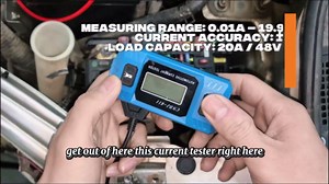 Automotive Circuit Fault Probe Tester, High-Precision Current and Circuit Tester, ABS/PC 1PC Design, 20A 48V Fuse Blade Checker with LCD Screen and Front Light