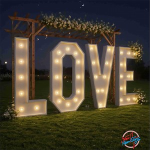 5FT/4FT/3FT Large Changing Color Led Letter Sign,wedding Led Marquee Letter Sign,number Letter Wedding Decor,3d Letter Model - Etsy UK