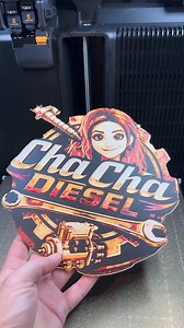 Logo personnalisé en impression 3D Cha Cha #3d #bambulab #satisfying #qualitywork #passion #H2D | Mitsu Bishi