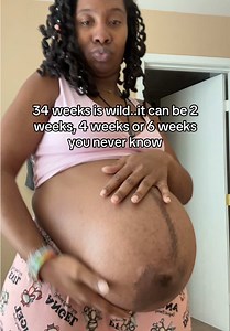 And for me I’m always overdue like huh 😩😩🫠🫠🫠 #overdue #34weekspregnant #comeonbaby #july2026baby #baby2026