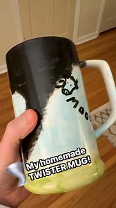 1.6K views · 58 reactions | My sister invited us to paint stoneware a couple weekends ago. So I painted a homemade Twister movie mug with my favorite quote! Yes, my art skills stopped developing after 3rd grade. 藍️ | Ryan Hoke - WAVE | Facebook