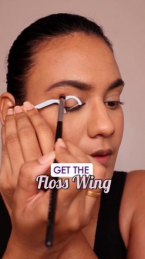 SAVE and learn how to create a Cut Crease look as a beginner! . . If you are new to makeup and want to learn how to create the perfect cut crease look, this video is for you!✨ . . Our in-house content creator @makeupwithspoorthy is here with a quick hack to create the look using a floss. You can even try using a spoon for gorgeous results. . . 🤎Take a floss or spoon and create a cut crease using a brown eyeshadow 🤎Blend the shadow 🤎Highlight using a concealer and then cover the lid with the p
