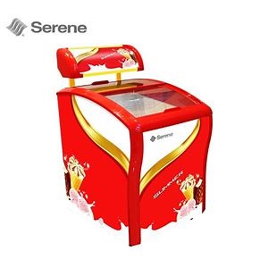 [Hot Item] 158L Mini Freezer Commercial Ice Cream Freezer Popsicles Display Sliding Glass Door Deep Freezer CE CB