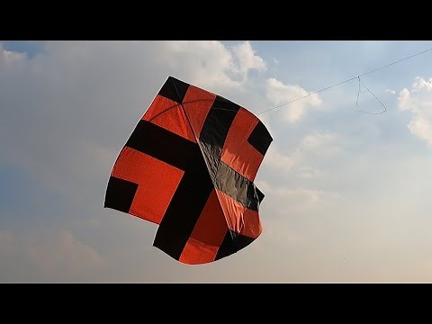 How To TIE KNOTS to a Large Kite - Big Kite Flying Tutorial - GolgappaY Kites