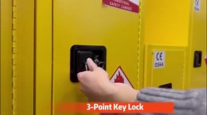 Flammable Storage Cabinet 65"x45"x20", 70 Gallon Chemical Safety Cabinet with Adjustable Shelf, Thickened Galvanized Steel Fireproof Cabinet for Flammable Liquids, Free Returns! (35"x21"x21")