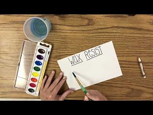 Wax Resist Technique