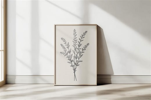 Vintage Botanical Print | Floral Wall Art | Herbal Illustration - Etsy