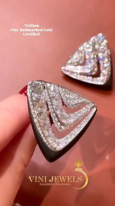 3D TRILLION By Vini Jewels 14kt Hallmarked White Gold Certified Diamonds Please DM or WhatsApp us on 9717722460 #vinijewels #finejewellery #igicertified #labgrownjewellery #cvd #luxuryjewelry #customisedjewellery #labgrowndiamond #cvddiamonds #3dearrings #trilliondiamond | Vini Jewels | Facebook