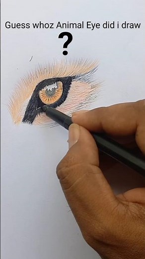 Realistic Animal Eye draw Tutorial✏️ #tutorial #howtodraw #eyedrawing #animals