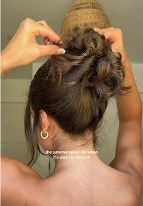 Summer Updo for Long Hair: Easy Messy Bun Tutorial