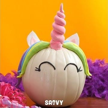 Unicorn Pumpkins | Halloween DIY