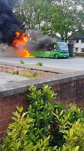 837K views · 2.9K reactions | Passengers had a dramatic escape in Nottingham after their bus caught fire. The drama unfolded during rush hour on Friday, on Farnborough Road in Clifton. Amazingly, none of the 20 passengers were injured, thanks in part to the quick actions of the bus driver. | BBC Nottingham | Facebook