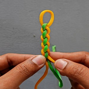 #macrame #macrameart #diybracelet #paracordbracelet DIY || Handmade Bracelet with Macrame Nylon cord || A Four Strand Round Braid Bracelet | Arts&Crafts