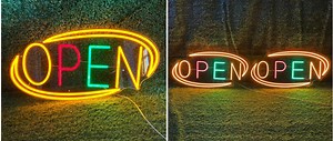 [Hot Item] Personnaliser une enseigne ouverte en néon LED étanche pour décoration intérieure et extérieure en acrylique