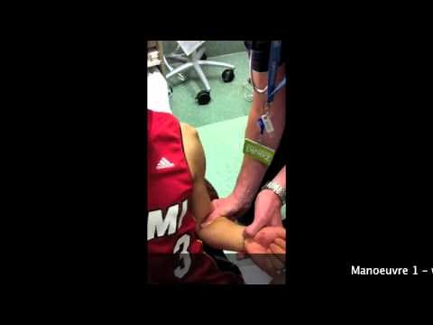 Kocher's method of relocating a dislocated shoulder. For full detail go to dislocation.com.au