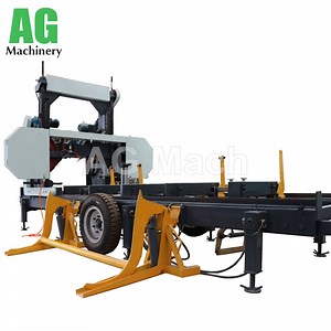 [Hot Item] Diesel Driven Portable Hydraulic Wood Log Cutting Machine Electric Band Saw