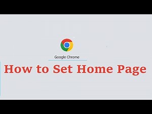 How to Change Home Page in Google Chrome