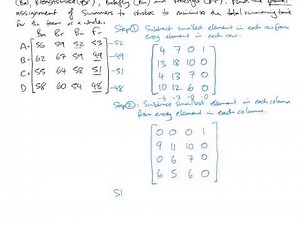 Hungarian Algorithm Minimisation
