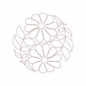 Flower Quilt Block Embroidery Design: 11 Sizes (instant Download) - Etsy