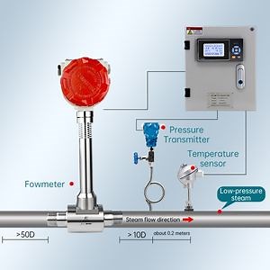 [Hot Item] High Precision Vortex Flow Meter for Gas LPG and Natural Gas DN100 with RS485 Modbus Output and Temperature Compensation
