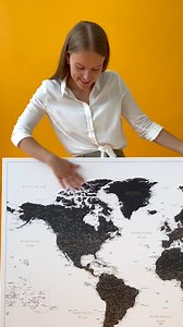 Push Pin USA Map - Detailed Map of United States with Pins - Canvas Pinboard Map - Mark Traveled Places in America - Personalizable (Large (47,2x31,5 in / 120x80 cm), Navy Blue)