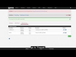 Failover Configuration using Pfsense