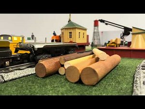 LOGS TO LUMBER - AMERICAN FLYER 751 LOG LOADER AND 6-49806 SAWMILL