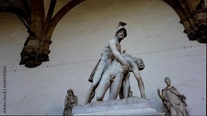 Menelaus supporting the body of Patroclus, Florence, Tuscany, Italy