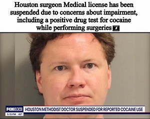 3.6K views · 23 reactions | The Texas Medical Board has suspended the medical license of a Houston surgeon due to concerns about impairment, including a positive drug test for cocaine #ericjaystreetnews FOX 26 Houston | Eric Johnson | Facebook