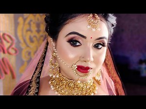 STEP BY STEP H.D BRIDAL MAKEUP TUTORIAL || Newly bride karwa chauth makeup look