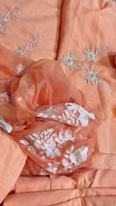 Lets Decode 'آڑو ' meticulously hand worked & soft raw silk bases are adorned with metallic adda work and further accentuated with kora & pearlwork. #abiz #Abizcollection #lovedesigning | Abiz Collection