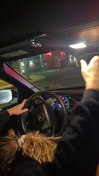 SLOPPY DEEPTHROAT ROAD HEAD W/ PUSSY OUT DRIVE THRU PUBLIC CAR BLOWJOB OF@jackandjami