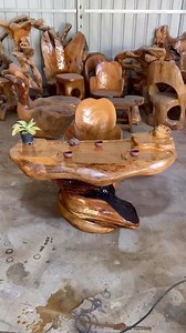 12K views · 146 reactions | Zen Harmony: Hand-Carved Solid Wood Tea Table #woodworking #sustainableliving #furniture #handcrafted | Timber Craft | Facebook