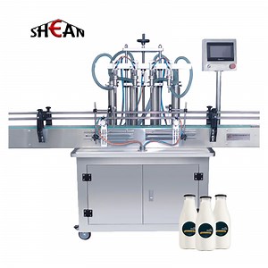 [Hot Item] Linear 4 Nozzles Liquid Filling Machine Fully Automatic Bottle Water Juice Milk Filling and Capping Machine