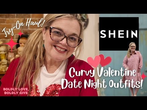 Curvy and Confident: Valentine's Day with SHEIN Outfits | Plus Size Try On Haul!