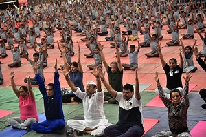 40K views · 120 shares | #Yoga is the key to healthy mind,healthy body, positive attitude& peaceful soul. At Divyaj foundation with farmers' kids & Amruta Fadnavis https://youtu.be/YQkDfsBX-H4 | Devendra Fadnavis | Facebook