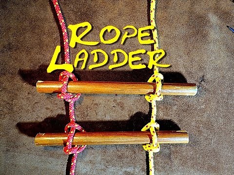 Marlin Spike Hitch Rope Ladder - How to Make a Simple Rope Ladder 🛠