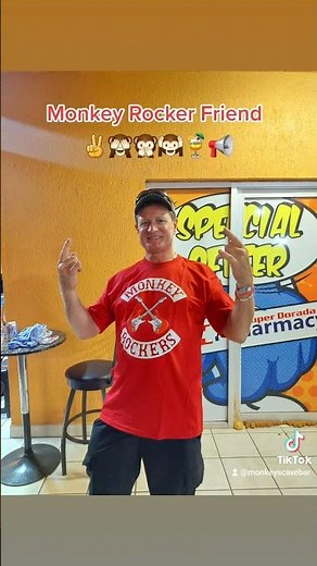 MONKEY ROCKER FRIEND✌️📣🙉🙊🙈🍹