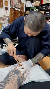 7.7K views · 101 reactions | 樂Do You Recognize Her from ‘The Outsider’ Netflix or ‘Needles & Pins’ VICE@Horiren has Always Been So Supportive of What I Do .. The Calendar was the Least I Could Do 殺先生！いつも有り難う御座います！久しぶりに会えてマジ嬉しいです！心から感謝しかない！#inked #irezumi #japanesetattoo #Horirenfirst #Tattoo | Luke Holloway | Facebook