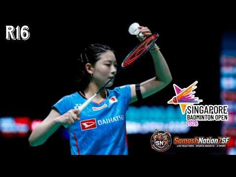 🔴Live. R16 - Tomoka MIYAZAKI (JPN) vs (TPE) CHIU Pin-Chian - Singapore Open 2026 Live. Reactions🏸