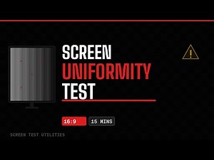 Screen Uniformity Test (16:9) – 15 Minutes – Full Screen Solid Gray