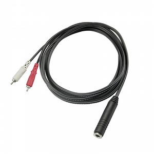 [Hot Item] Audio RCA Cable Copper Wire with 6.35 Trs Female to 2 X RCA Plug