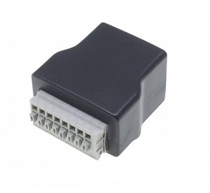[Hot Item] Free Sample Fast Shipping RJ45 Female Plug to AV 8pin Screw Terminal Adapter Block Converter