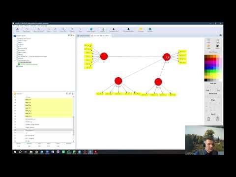 18 Creating a path model (SEM) in SmartPLS
