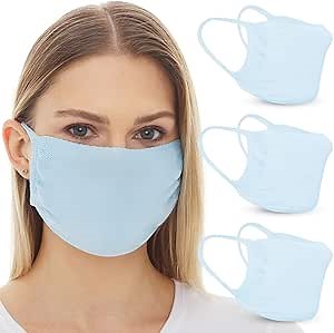 Reusable Face Cloth Mask with double Layer Protection (3 Pcs)- Washable & Breathable Face Mask for Adults