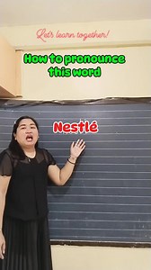 248K views · 2.3K reactions | How to pronounce Nestlé/nestle #pronunciation #reading #English #education | Teacher Anne | Facebook